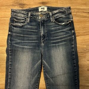 Paige Blue Denim ankle crop Jeans